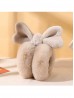 Solid Color Heart Plush Earmuff